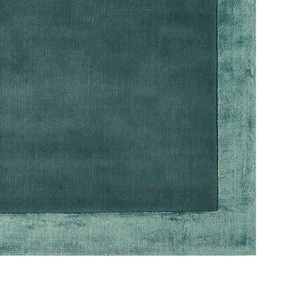 Tapis moderne gris en laine et viscose