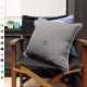 Coussin personnalisable doux uni ou bicolore taille 45 x 45 cm choix parmi 13 couleurs