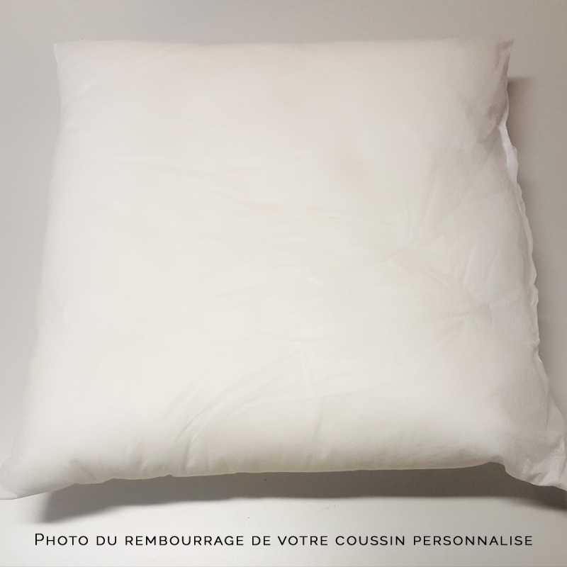 Coussin personnalisable doux uni ou bicolore taille 45 x 45 cm choix parmi 13 couleurs