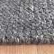 Tapis haut de gamme en viscose gris tissé à la main rectangulaire et fin par Ligne Pure.