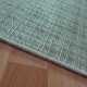 Tapis sur mesure en viscose à carreaux vert d'eau rectangulaire ou carré