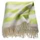 Plaid contemporain rayé blanc et vert par Esprit Home