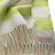 Plaid contemporain rayé blanc et vert par Esprit Home