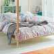 Plaid contemporain rayé blanc et vert Esprit Home