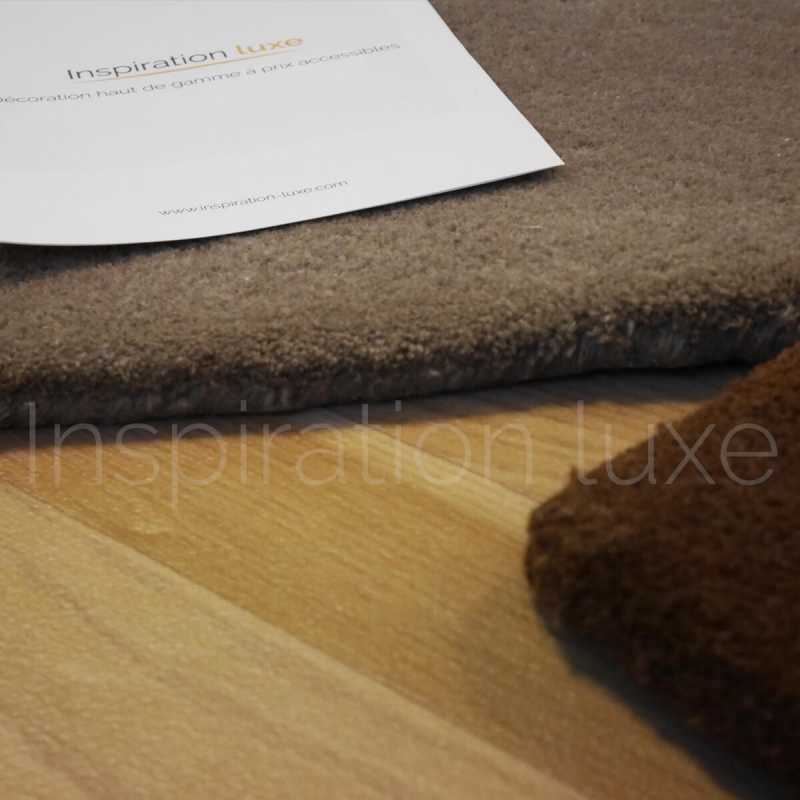 Tapis de luxe design fantaisie beige Pebbles par Angelo 170 x 240 cm