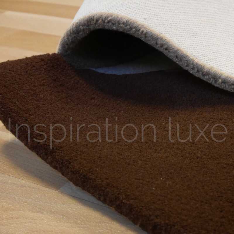 Tapis de luxe design fantaisie beige Pebbles par Angelo 170 x 240 cm