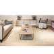 Tapis de luxe uni beige en viscose