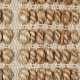 Tapis haut de gamme beige en jute et coton fait main par Ligne Pure