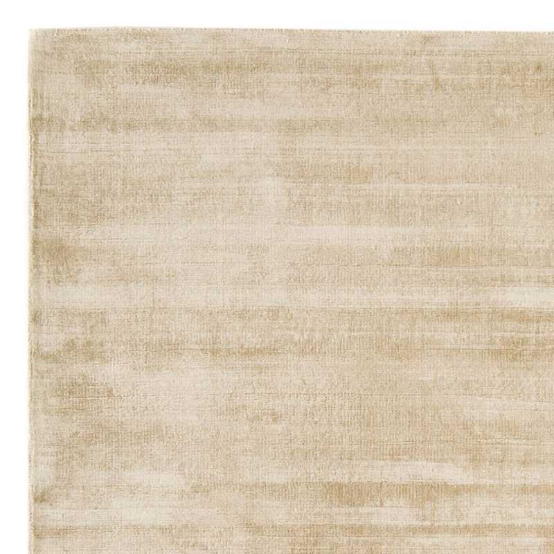 Tapis fin de prestige contemporain ivoire uni en viscose par Joseph Lebon