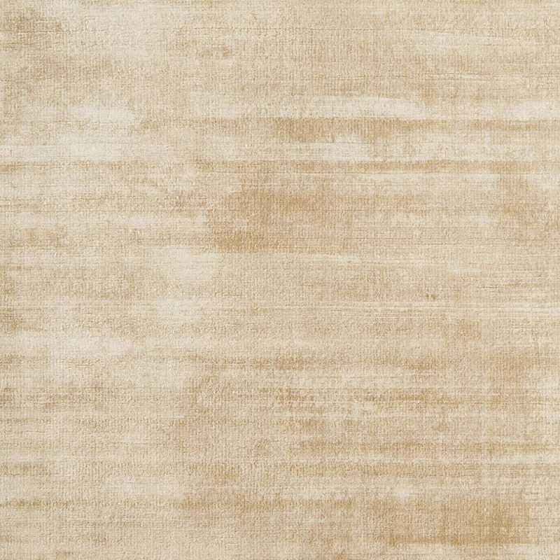 Tapis fin de prestige contemporain ivoire uni en viscose par Joseph Lebon