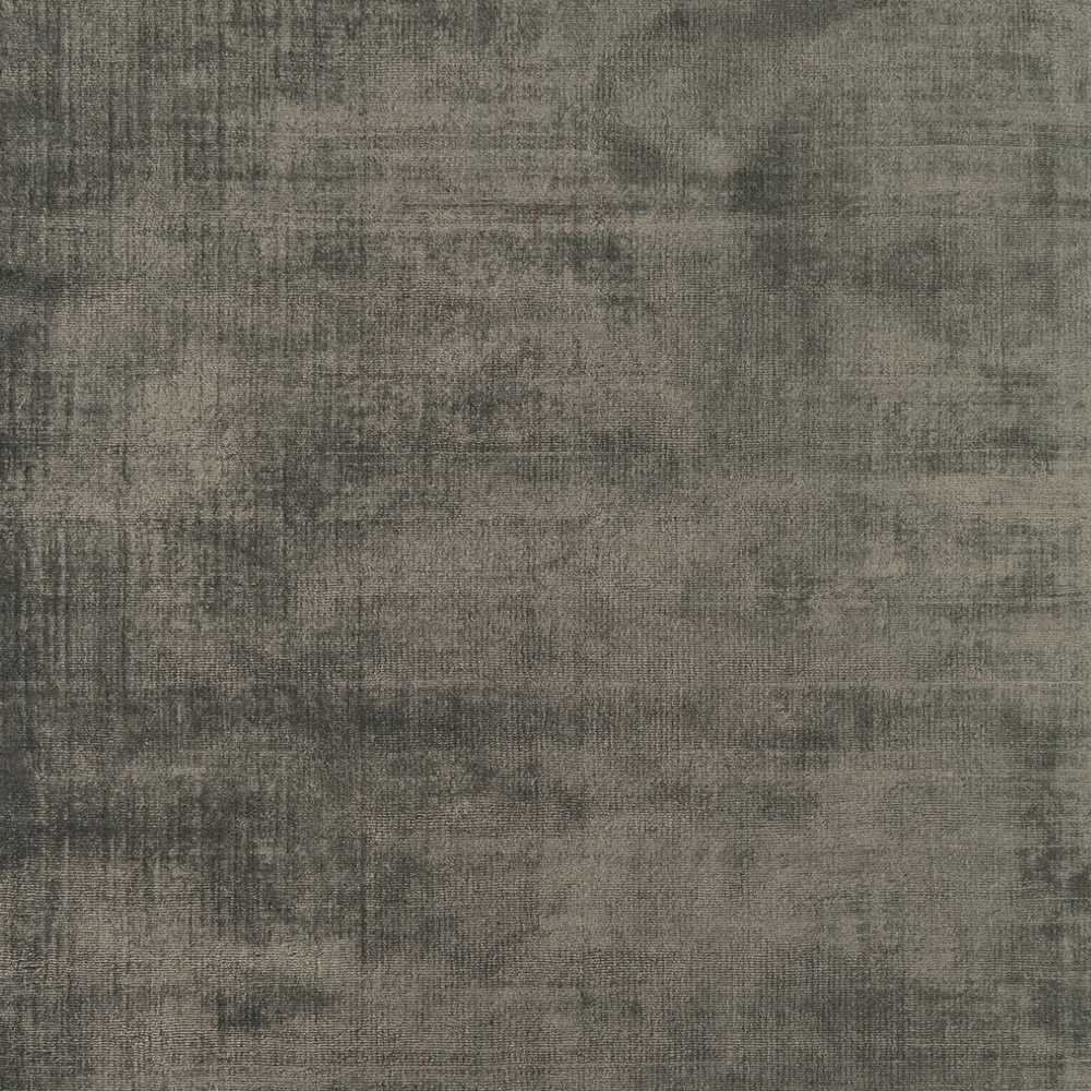 Tapis moderne haut de gamme taupe uni 100% viscose tissé à la main