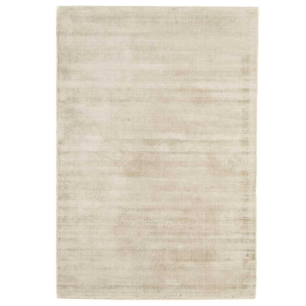 Tapis contemporain design beige en viscose