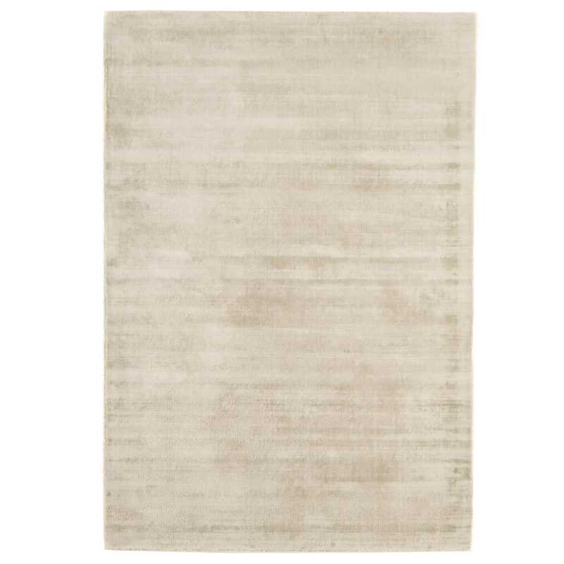 Tapis contemporain design beige en viscose