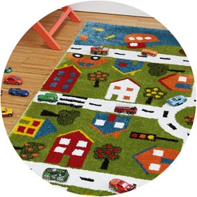 tapis enfant carte de ville voiture